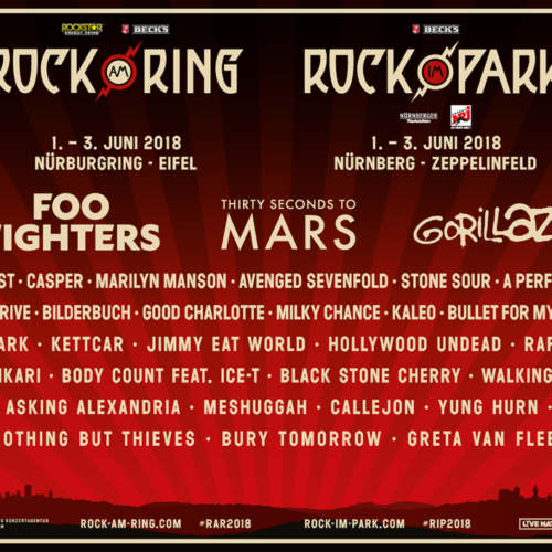 Rock am Ring und Rock im Park präsentieren Lineup 2018