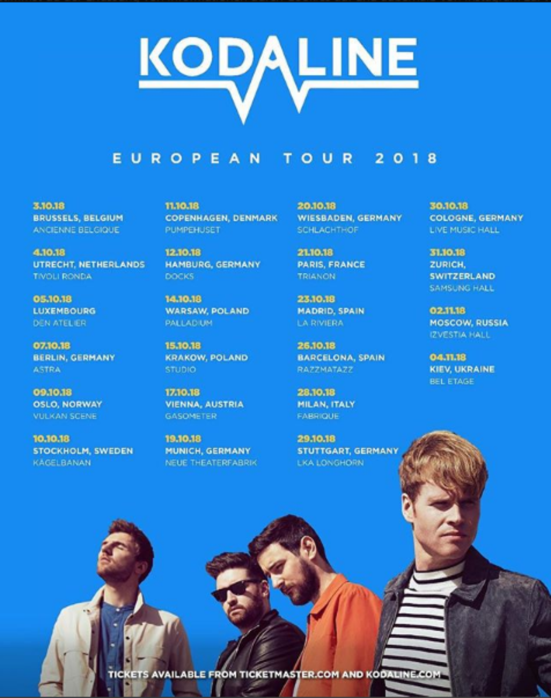 Kodaline Tour im Oktober Konzert und Musiknews, Konzertberichte
