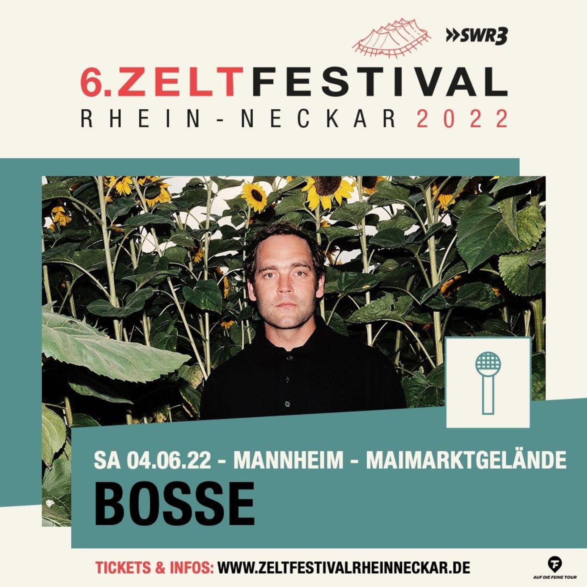 6. Zeltfestival Rhein Neckar – 2022 –  Bosse