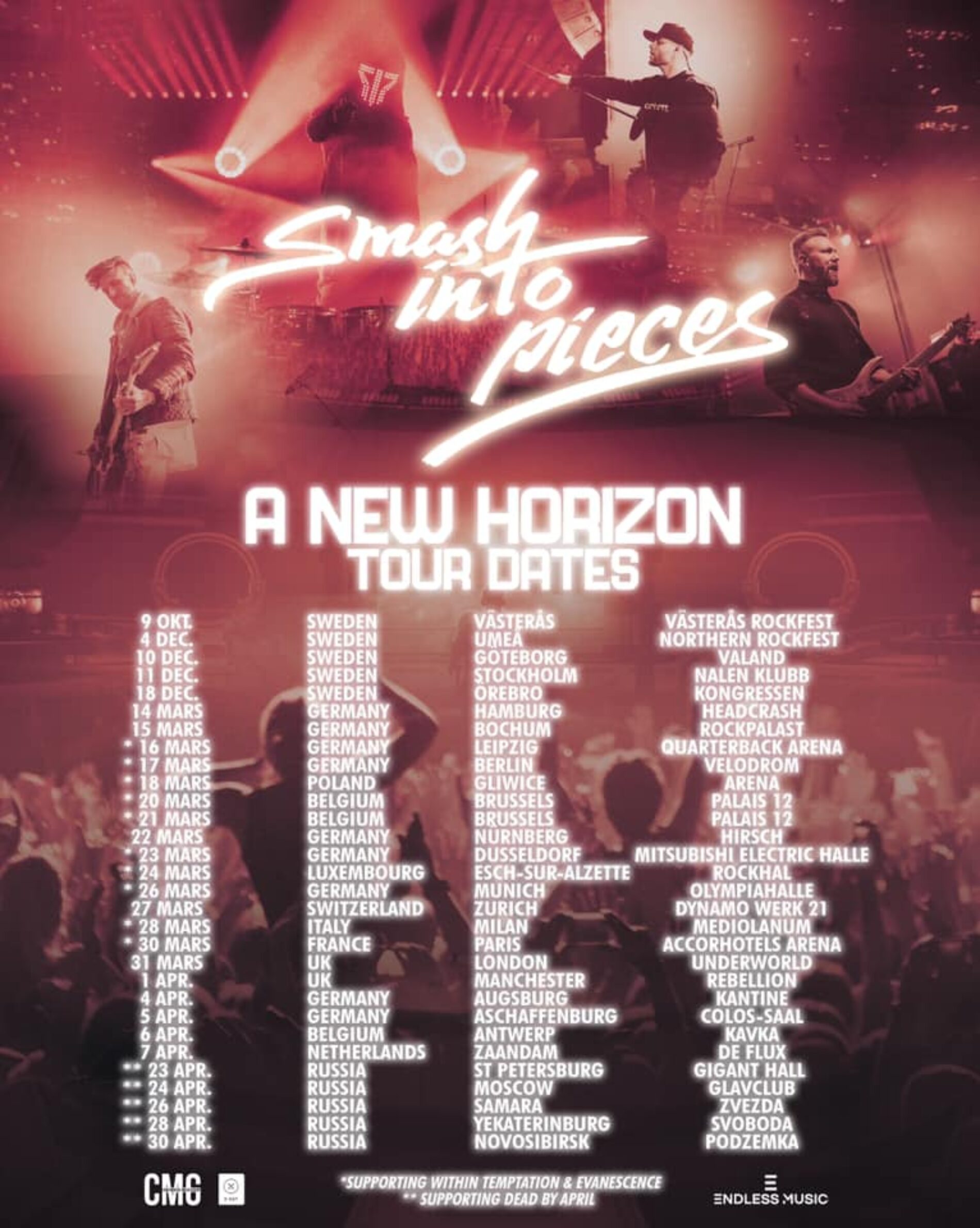 Smash Into Pieces – A New Horizon Tour