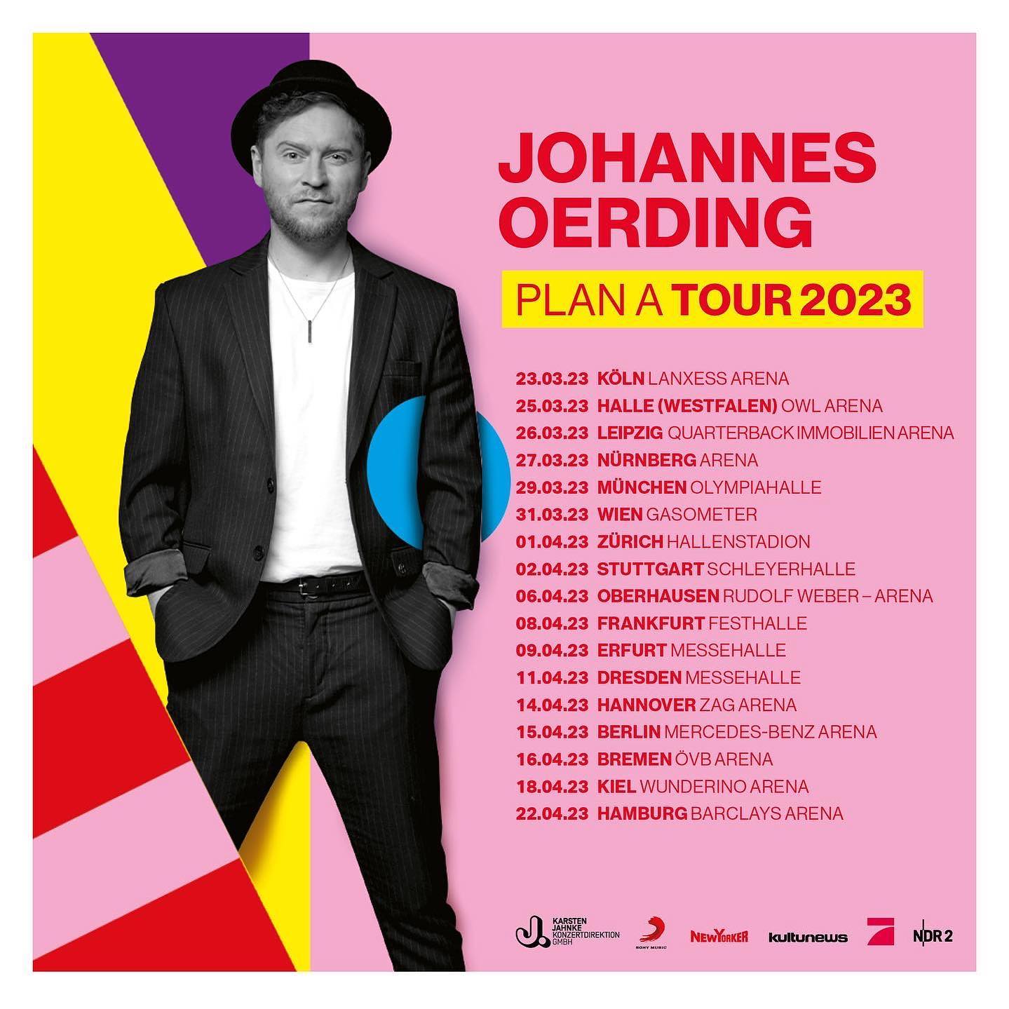 johannes oerding tour 2023 vorband rostock