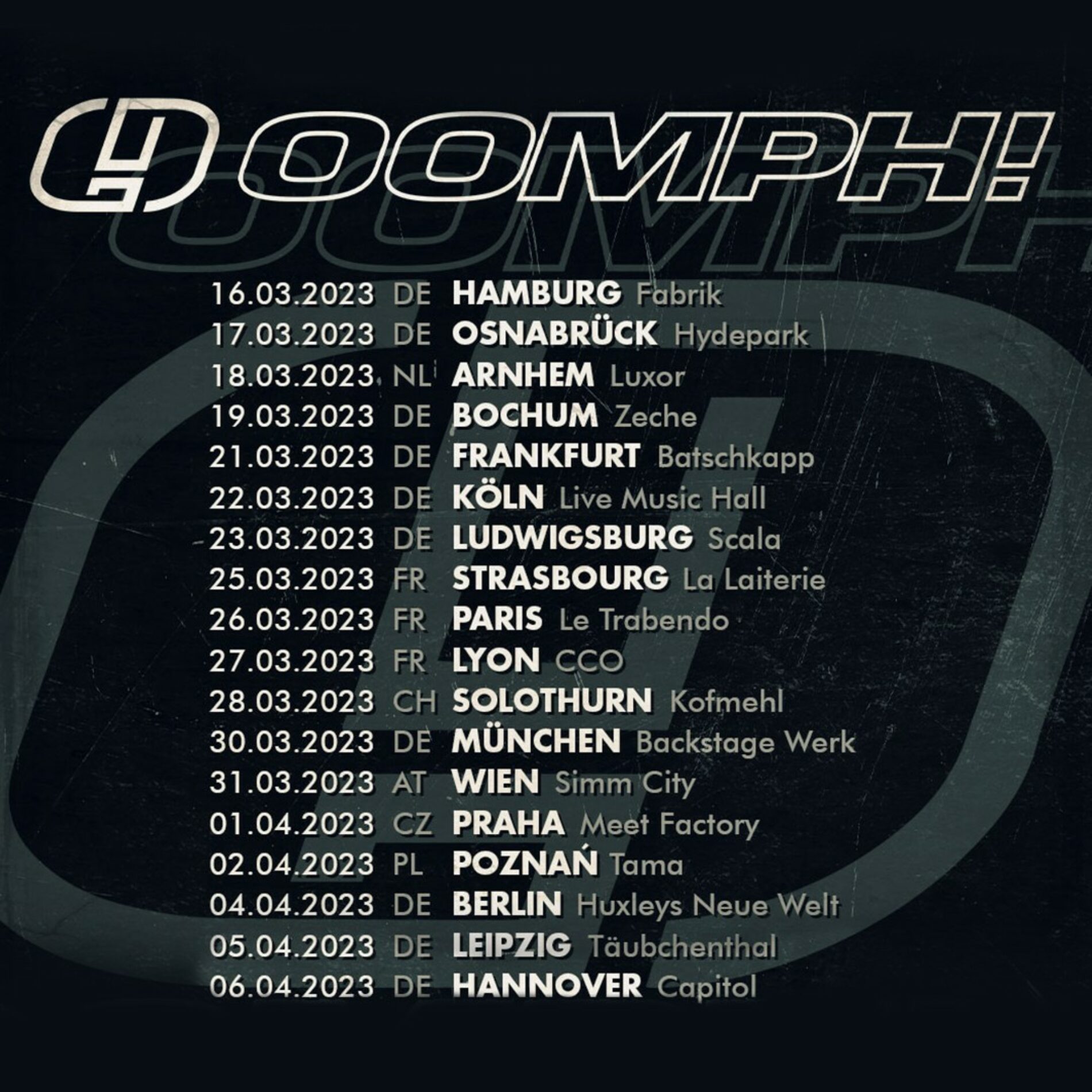 Oomph! 2023 auf Tour