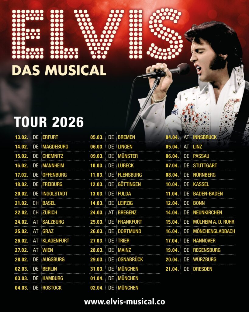  Foto zu ELVIS - das Musical 2026 wieder live! - Concertvisions 