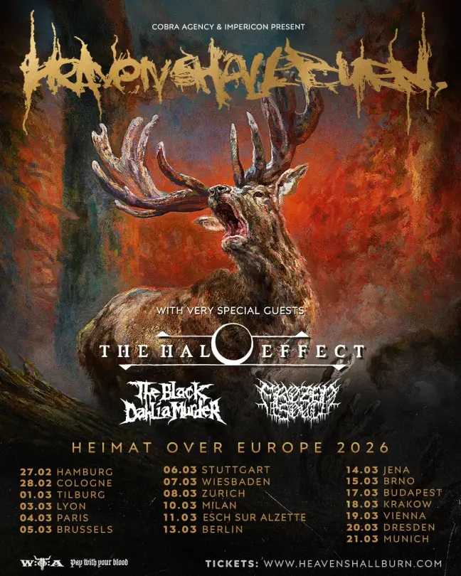 Heaven Shall Burn Tour 2026