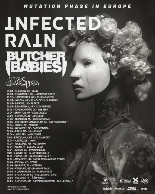 Infected Rain Tour 2026