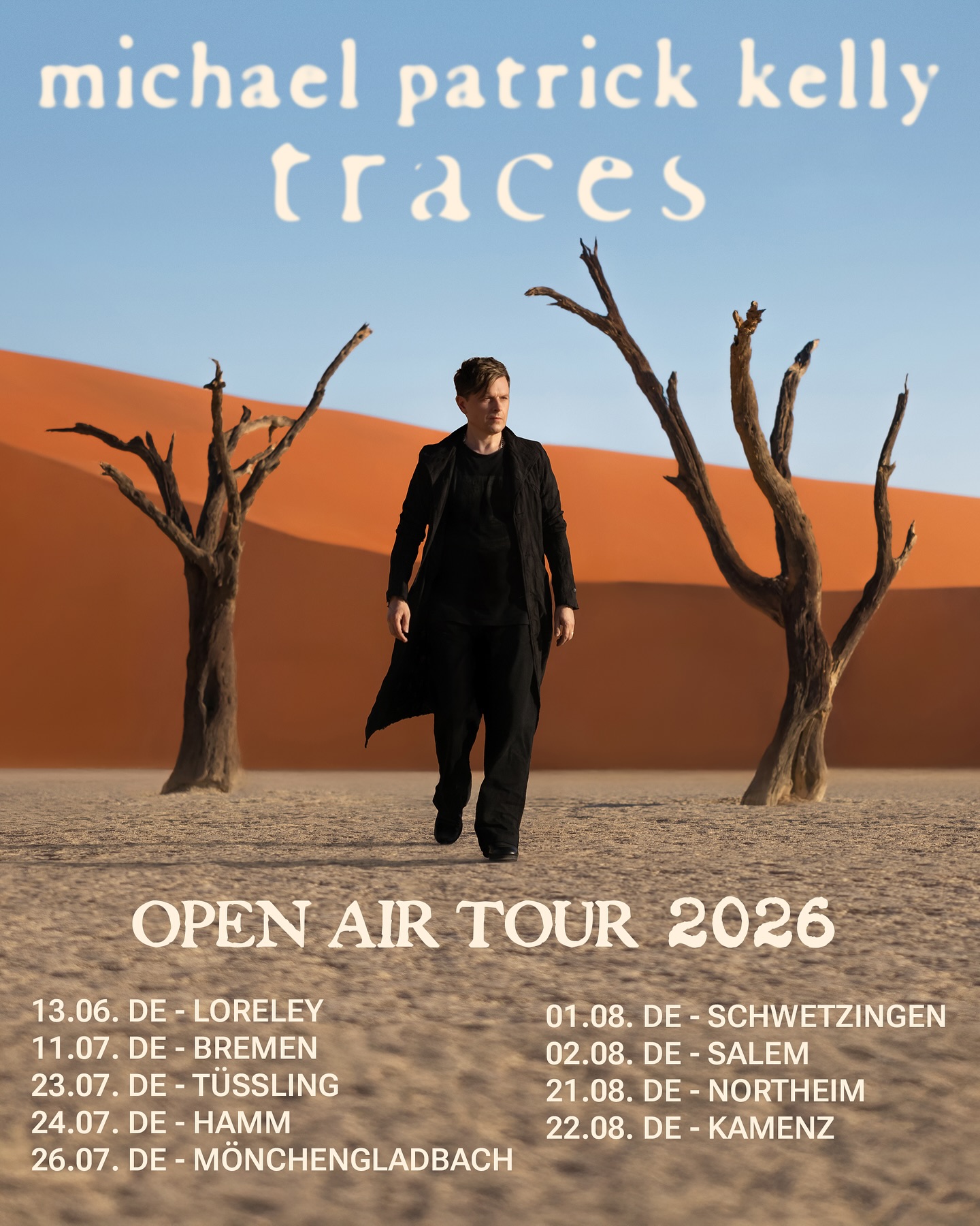 Michael Patrick Kelly, Traces Open Air 2026