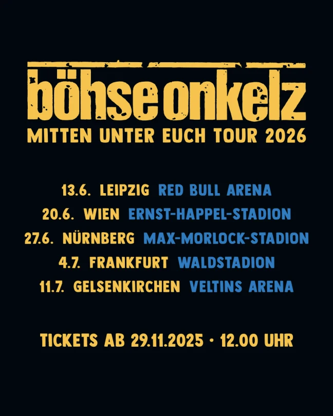 Böhse Onkelz 2026