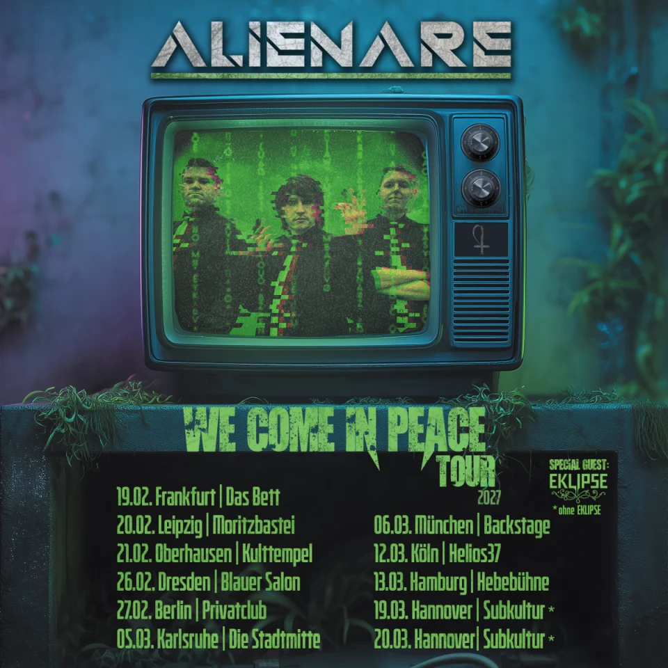 Alienare 2027 auf Tour - im Support erwartet euch das Streichquartett von EKLIPSE