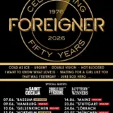 Foreigner 2026, 50 Jahre Jubiläums-Tour