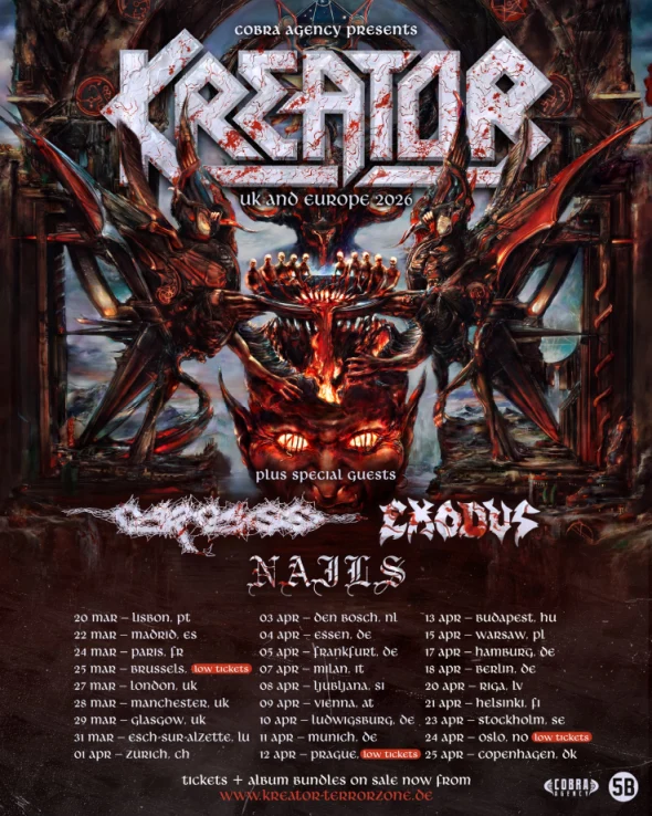 Kreator, Tour 2026
