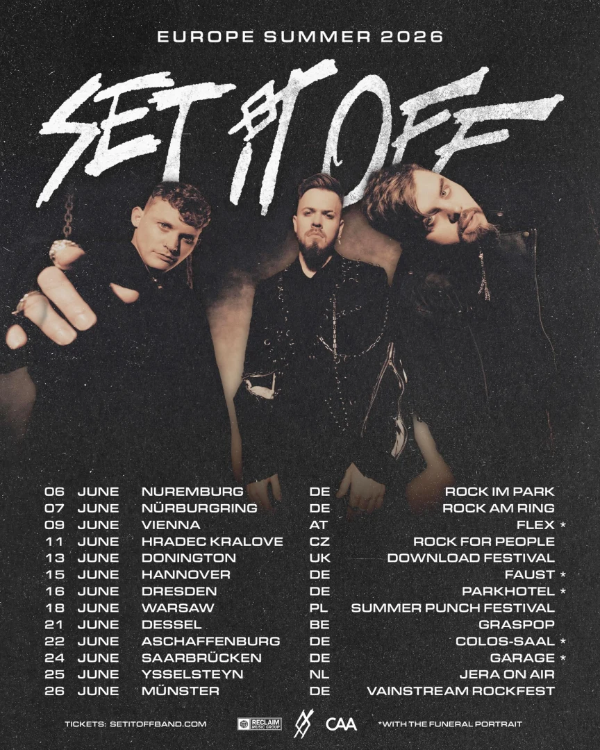 Set It Off kommen 2026 auf EU/UK Tour und spielen neben Festivals auch Headliner Shows