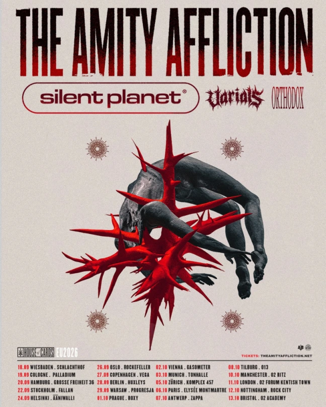 The Amity Affliction, Tour 2026 EU