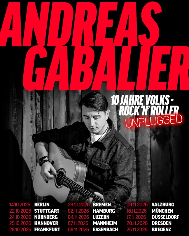 Andreas Gabalier Unplugged Tour 2026