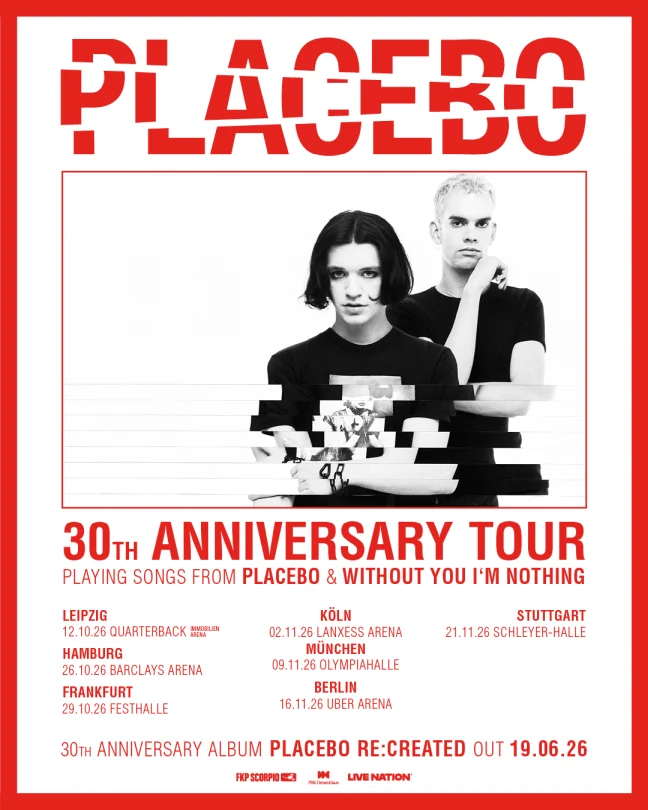 Placebo Tour 2026, Deutschlandtermine