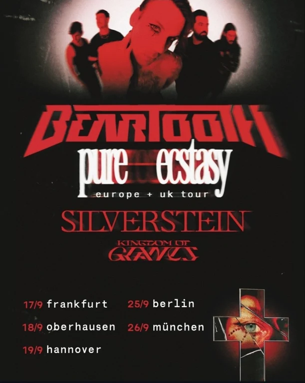 Beartooth Tour 2026 Pure Ecstasy