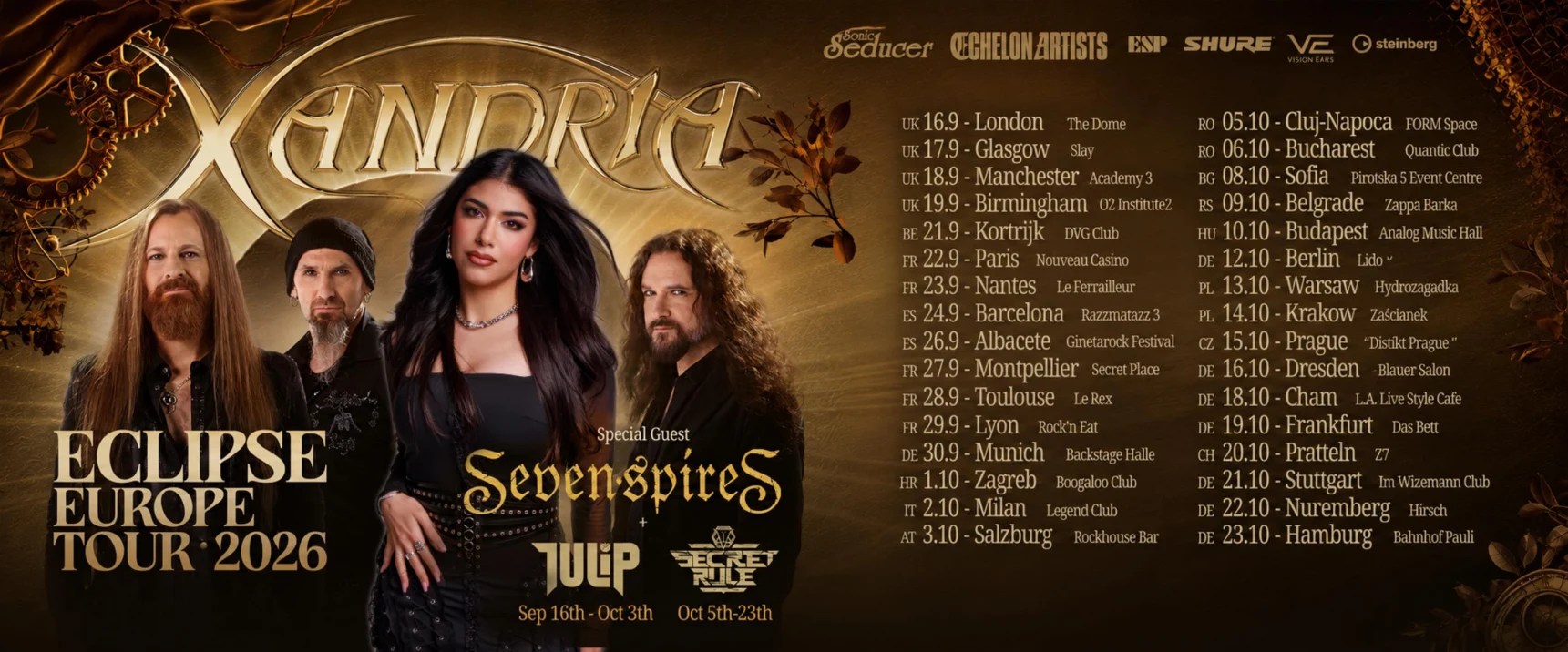 Xandria Tour 2026