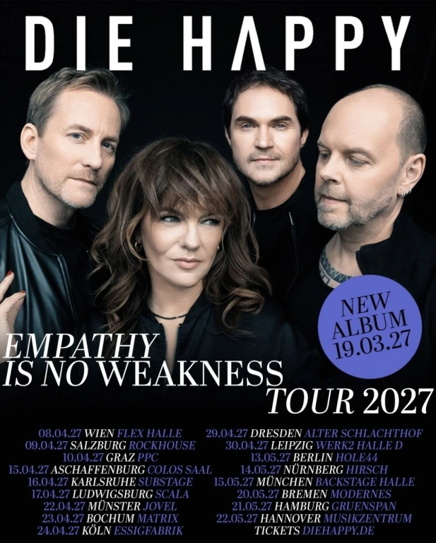 Die Happy 2027, Tour